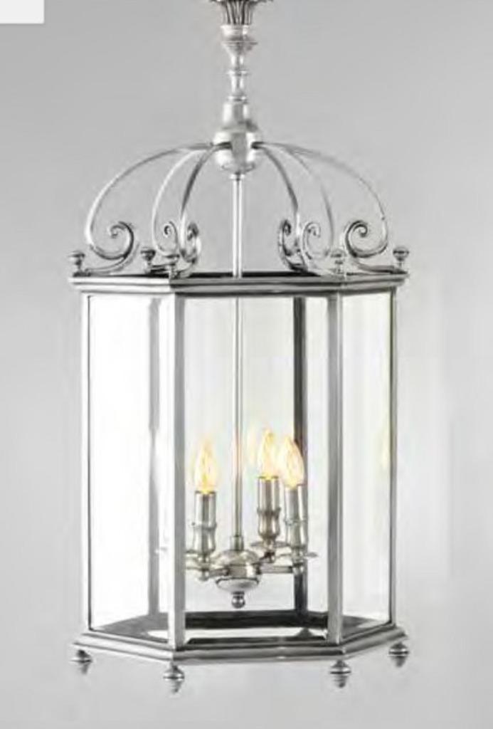 Hanglamp luchter lantaarn XL Eichholtz Lamp flamant, Huis en Inrichting, Lampen | Kroonluchters, Nieuw, Glas, Metaal, Ophalen of Verzenden