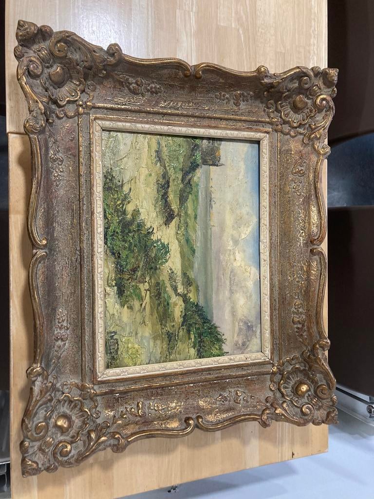 Groen landschap, Antiek en Kunst, Kunst | Schilderijen | Klassiek, Ophalen