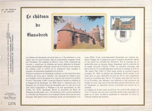 Château de Gaasbeek n483 Belgique n359/CEF (1987), Timbres & Monnaies, Timbres | Timbres thématiques, Affranchi, Lieu ou Bâtiment