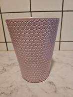 Mooie roze bloempot met reliëf made in germany, Tuin en Terras, Bloempotten, Ophalen, Rond, Binnen, Zo goed als nieuw