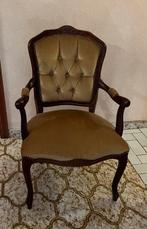 Vintage stoel velour, Antiek en Kunst, Antiek | Meubels | Stoelen en Sofa's, Ophalen