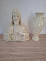 Buste jezus heilig hart en vaas, Ophalen of Verzenden, Gebruikt