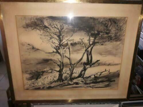 lavis signe roger somville, Antiquités & Art, Art | Peinture | Classique, Enlèvement ou Envoi