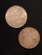 2 x 20 voor Prince Charles type Mercury, Ophalen of Verzenden, Zilver