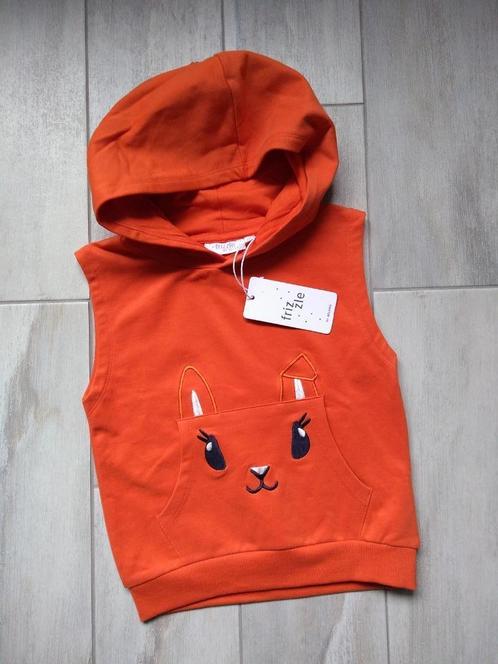 ✿ M110 - Nieuwe bodywarmer trui met kap, Kinderen en Baby's, Kinderkleding | Maat 110, Nieuw, Meisje, Trui of Vest, Ophalen of Verzenden