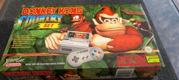 Super Nintendo NES spelcomputer met spel Donkey KongCompleet beschikbaar voor biedingen