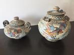 2 oude aardewerk potjes, Ophalen of Verzenden