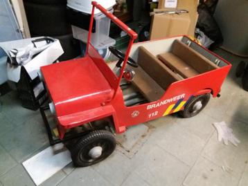 willy 's jeep trapauto  brandweer  beschikbaar voor biedingen