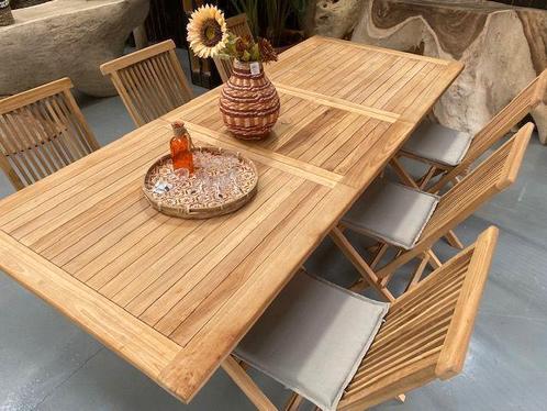 Tuinset teak hout promo (outlet), Tuin en Terras, Tuinsets en Loungesets, Nieuw, Ophalen