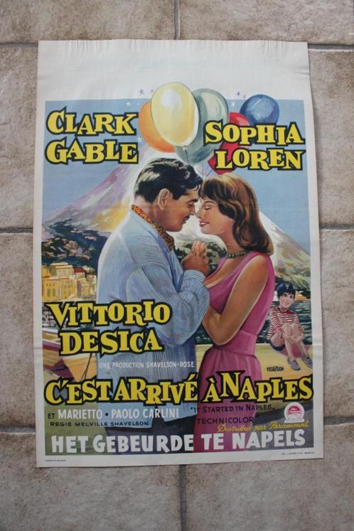 filmaffiche Sophia Loren It Started in Naples filmposter, Verzamelen, Posters, Zo goed als nieuw, Film en Tv, A1 t/m A3, Rechthoekig Staand