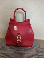 Handtas.. rood .. leder..De Belon Brabelco, Handtassen en Accessoires, Tassen | Damestassen, Ophalen of Verzenden, Zo goed als nieuw
