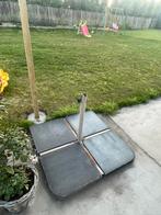 Parasol voet met tegels, Tuin en Terras, Ophalen, Gebruikt, 1 tot 2 meter