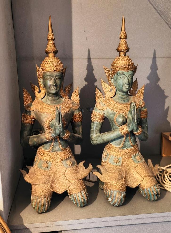 koppel Thaise tempelwachters, Antiek en Kunst, Kunst | Niet-Westerse kunst, Ophalen