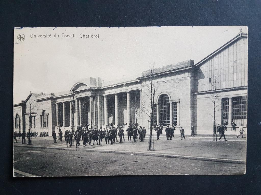 Carte postale de l'Université du Travail de Charleroi, Enlèvement ou Envoi, 1920 à 1940, Non affranchie, Hainaut