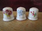 vingerhoedjes serie bloemen - vlinders, Verzamelen, Vingerhoedjes, Ophalen of Verzenden, Nieuw, Porselein