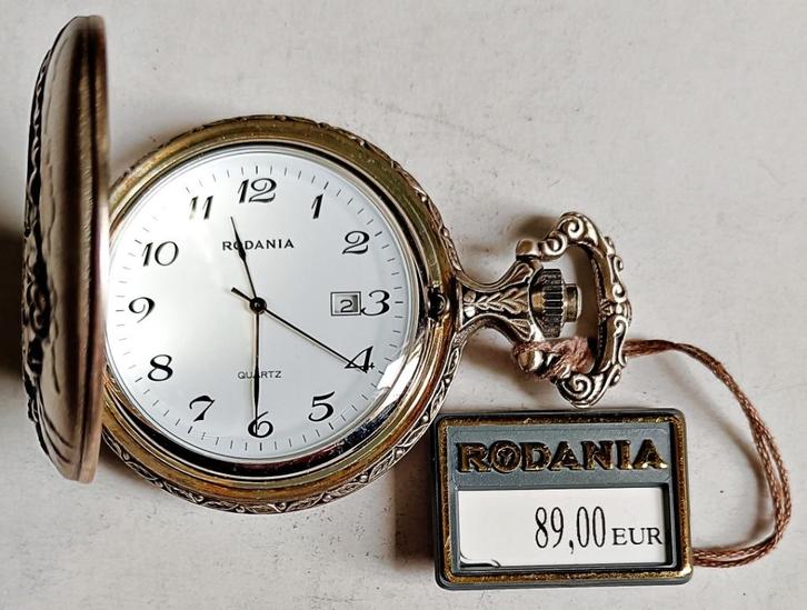 Montre poche savonnette RODANIA, NEUVE, quartz, double face, Verzamelen, Overige Verzamelen, Nieuw, Ophalen of Verzenden