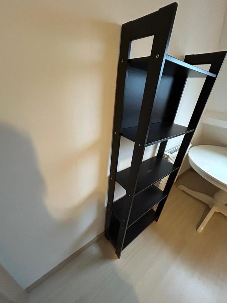 Bibliothèque noire – 5 étagères, Maison & Meubles, Accessoires pour la Maison | Étagères pour CD & DVD, Utilisé, Bois, Enlèvement