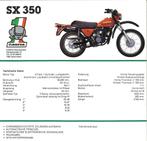 Brochures sur les motos Cagiva des années 80 recto-verso, Utilisé, Dépliant, Enlèvement ou Envoi