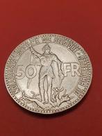 50 frank zilver wereldtentoonstelling 1935 FR leopold 3, Zilver, Ophalen of Verzenden, Losse munt, Zilver