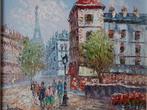 Peinture/Vue de la ville à Paris/Burnett, Antiquités & Art, Enlèvement ou Envoi