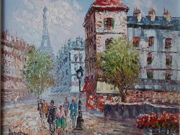 Peinture/Vue de la ville à Paris/Burnett