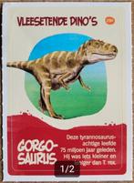 Sticker: Gorgosaurus (dino-stickerreeks Albert Heijn), Verzamelen, Ophalen of Verzenden, Zo goed als nieuw, Dier en Natuur