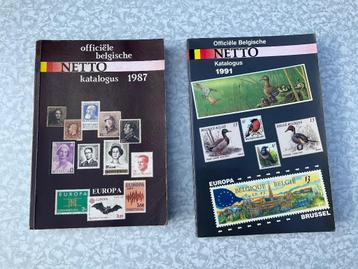 Postzegel katalogus Netto 1987 en 1991, gebruikte staat