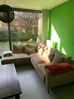 Bruine, comfortabele zetel, Huis en Inrichting, Zetels | Complete zithoeken, Ophalen, Gebruikt, Kunststof