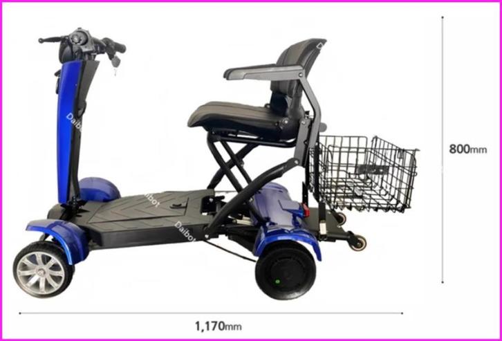 Scooter électrique pliant automatique à Double moteur, Fietsen en Brommers, Overige Fietsen en Brommers, Zo goed als nieuw, Ophalen