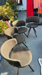 4 draaistoelen., Huis en Inrichting, Stoelen, Ophalen, Zo goed als nieuw, Vier, Stof