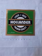 Bieretiket Hollander, Verzamelen, Biermerken, Ophalen of Verzenden, Nieuw