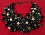 Bijoux de Mode - Collier 1980, Bijoux, Sacs & Beauté, Colliers, Enlèvement ou Envoi, Comme neuf, Noir, Autres matériaux