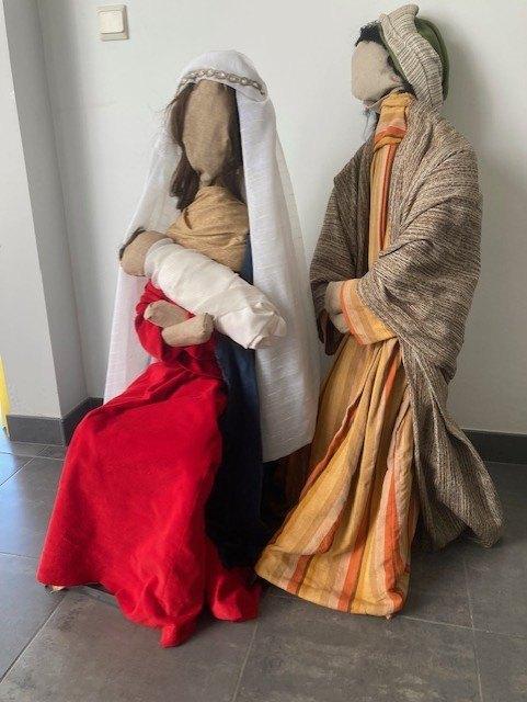 Grote beelden / poppen Kerststal, Diversen, Kerst, Gebruikt, Ophalen