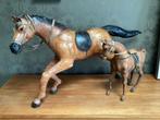 Decoratie paarden (leder) 2 stuks, Comme neuf, Paarden decoratie, Enlèvement ou Envoi