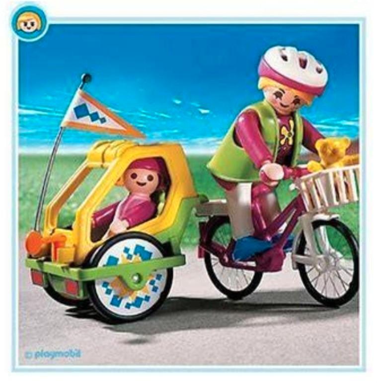 ② Vélo PLAymobil avec remorque enfant - neuf — Jouets