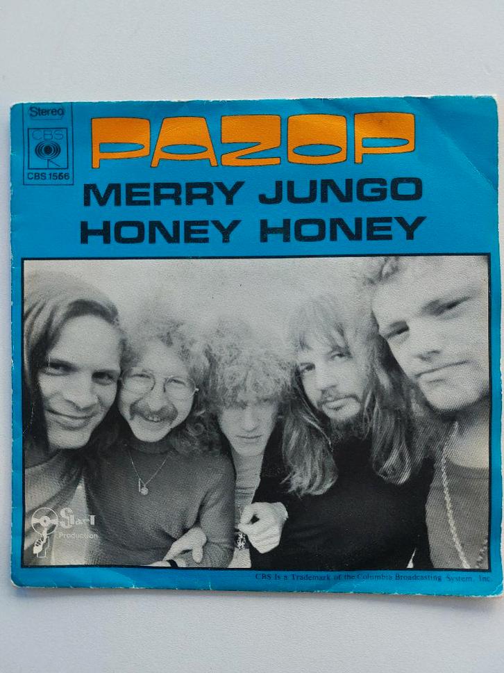 Pazop (Belpop) - Merry Jungo / Honey Honey (1973 - Rock), Cd's en Dvd's, Vinyl Singles, Rock en Metal, Ophalen of Verzenden