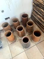 Schoorsteenkap geglazuurd (8 stuks), Doe-het-zelf en Bouw, Dakpannen en Dakbedekking, Ophalen, Gebruikt, Steen of Klei, Overige typen