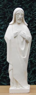 Statue de Jésus de style art déco par Hildebert Derre, haute, Antiquités & Art, Enlèvement ou Envoi