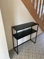 Zwarte wandtafel - bijzettafel, Huis en Inrichting, Tafels | Bijzettafels, Ophalen, 55 tot 75 cm, Zo goed als nieuw, 60 cm of meer