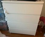 Ikea witte ladekast (4 lades) 80 x 100, Huis en Inrichting, Ophalen, Gebruikt