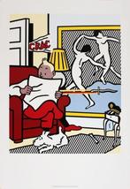 Roy Lichtenstein: Poster - Tintin reading, Antiek en Kunst, Kunst | Litho's en Zeefdrukken, Ophalen of Verzenden