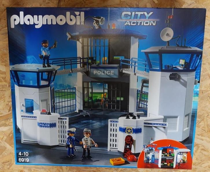 Playmobil City Action Politiebureau met gevangenis (6919), Kinderen en Baby's, Speelgoed | Playmobil, Nieuw, Complete set, Ophalen of Verzenden