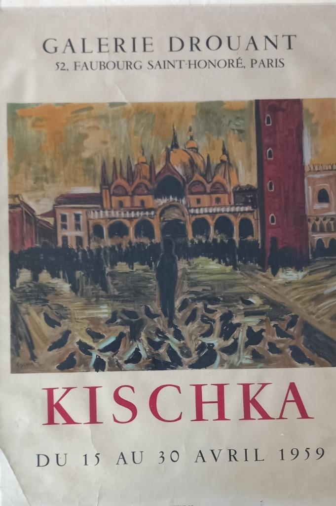 Vijf originele tentoonstellingsaffiches Frankrijk, Antiek en Kunst, Kunst | Litho's en Zeefdrukken, Ophalen of Verzenden