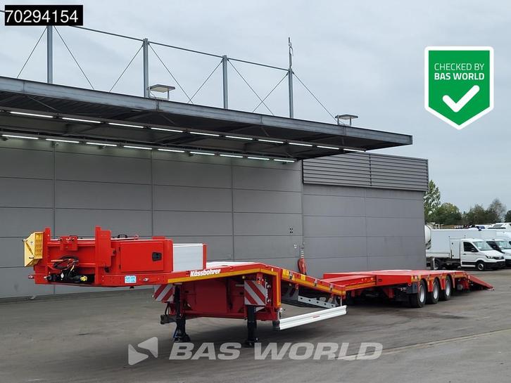 Kässbohrer Hydraulic Bed 450cm Extendable, Lift+Steering Ax, Auto's, Vrachtwagens, Bedrijf, Te koop, Aanhangers en Opleggers, Overige brandstoffen