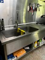 Horeca roestvrijstalen keukenspoelbak, Ophalen, Gebruikt, Reinigen