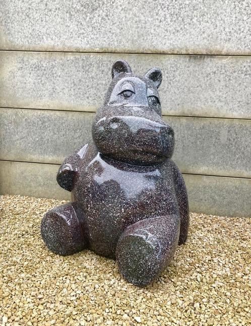 Hippo / nijlpaard Hoogte 95cm, Jardin & Terrasse, Statues de jardin, Neuf, Animal, Autres matériaux, Enlèvement