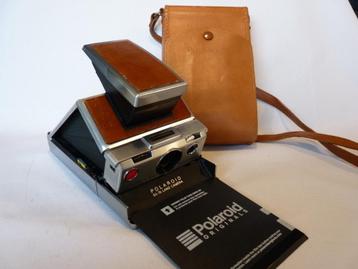 Polaroid SX-70 bruin, aluminium leren paraattas beschikbaar voor biedingen