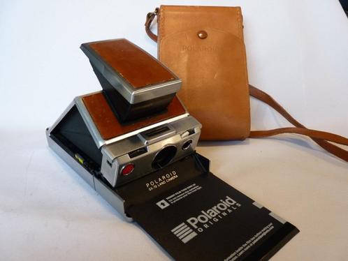 Polaroid SX-70 bruin, aluminium leren paraattas, Audio, Tv en Foto, Fotocamera's Analoog, Gebruikt, Polaroid, Polaroid, Ophalen