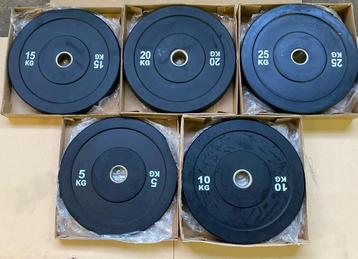 Halterschijven/bumperplates - NIEUW! €2,5 per kilo inc. BTW beschikbaar voor biedingen