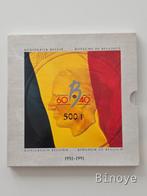 Set 3x 500 frank zilver België 1991 proof, Postzegels en Munten, Munten | België, Ophalen of Verzenden, Zilver, Zilver